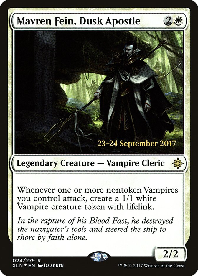 Mavren Fein, Dusk Apostle [Ixalan Prerelease Promos] | Black Swamp Games