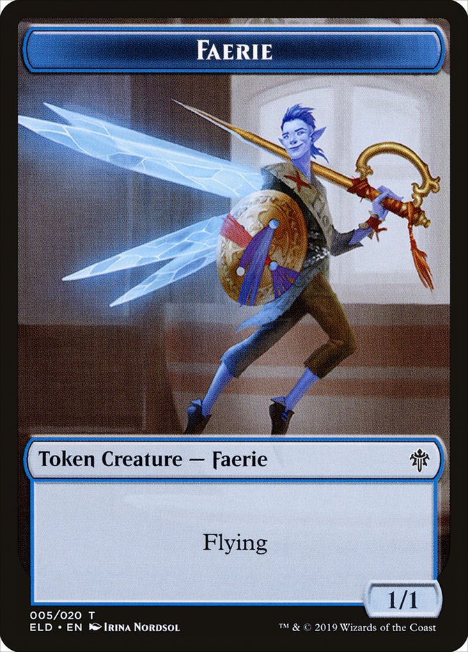Faerie Token [Throne of Eldraine Tokens] | Black Swamp Games