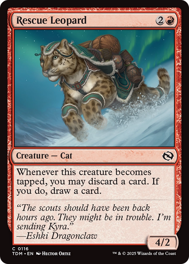 Rescue Leopard [Tarkir: Dragonstorm] | Black Swamp Games