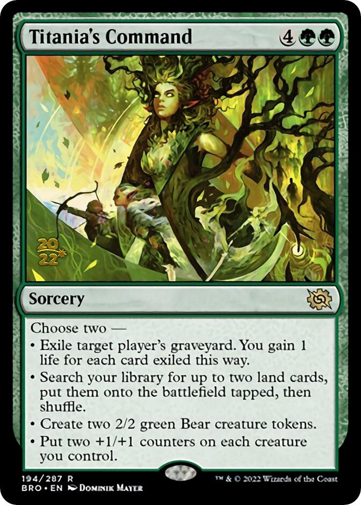 Titania's Command [The Brothers' War Prerelease Promos] | Black Swamp Games