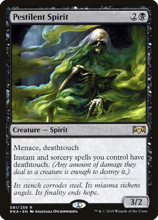 Pestilent Spirit [Ravnica Allegiance] | Black Swamp Games