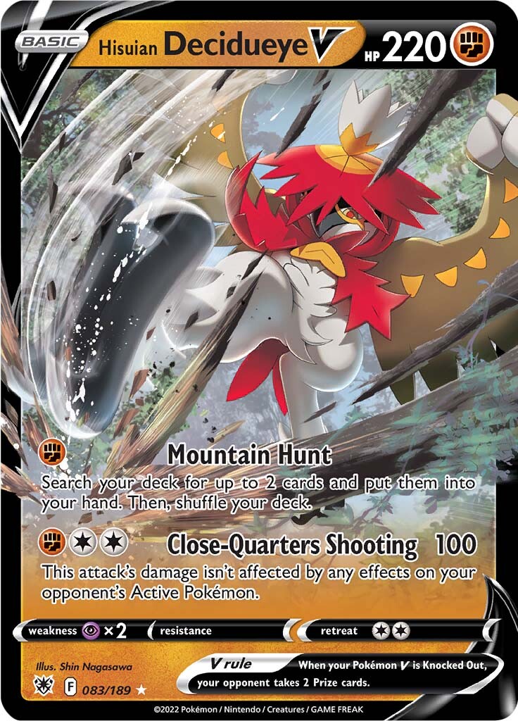 Hisuian Decidueye V (083/189) [Sword & Shield: Astral Radiance] | Black Swamp Games