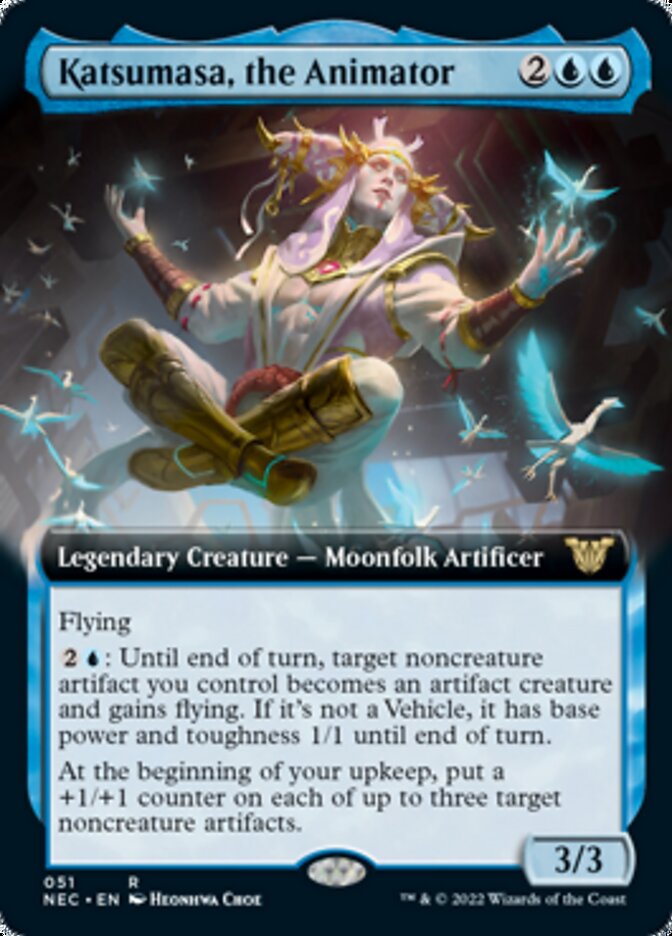 Katsumasa, the Animator (Extended Art) [Kamigawa: Neon Dynasty Commander] | Black Swamp Games