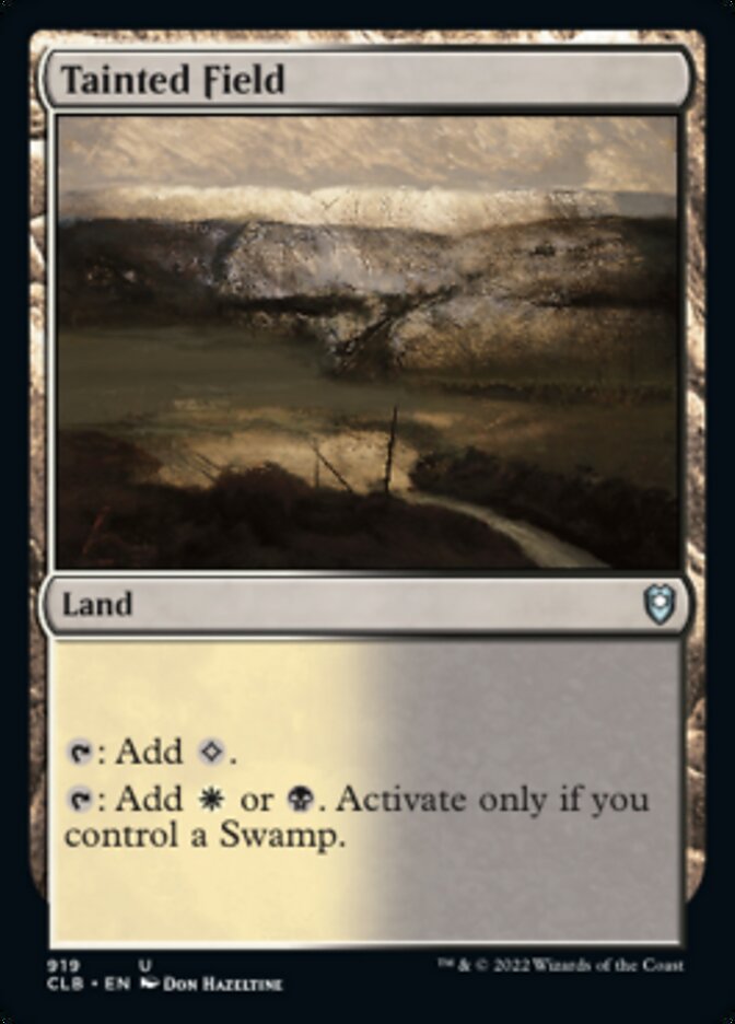 Tainted Field [Commander Legends: Battle for Baldur's Gate] | Black Swamp Games