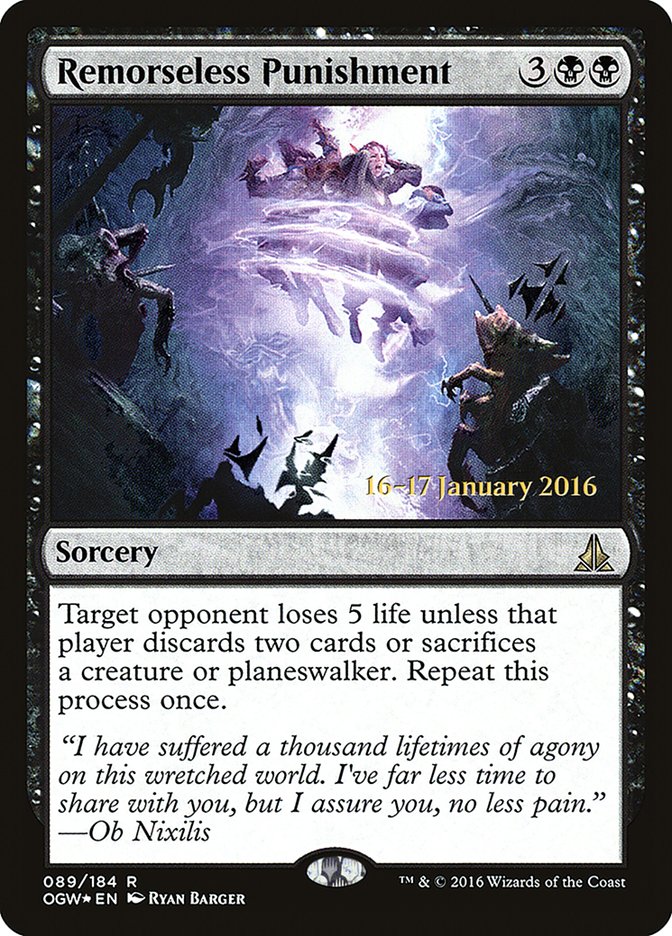 Remorseless Punishment [Oath of the Gatewatch Prerelease Promos] | Black Swamp Games