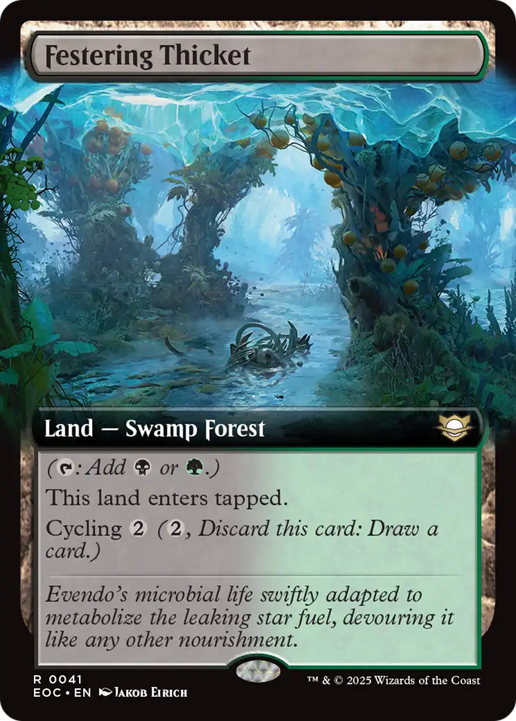 Festering Thicket (Extended Art) [Edge of Eternities Commander] | Black Swamp Games