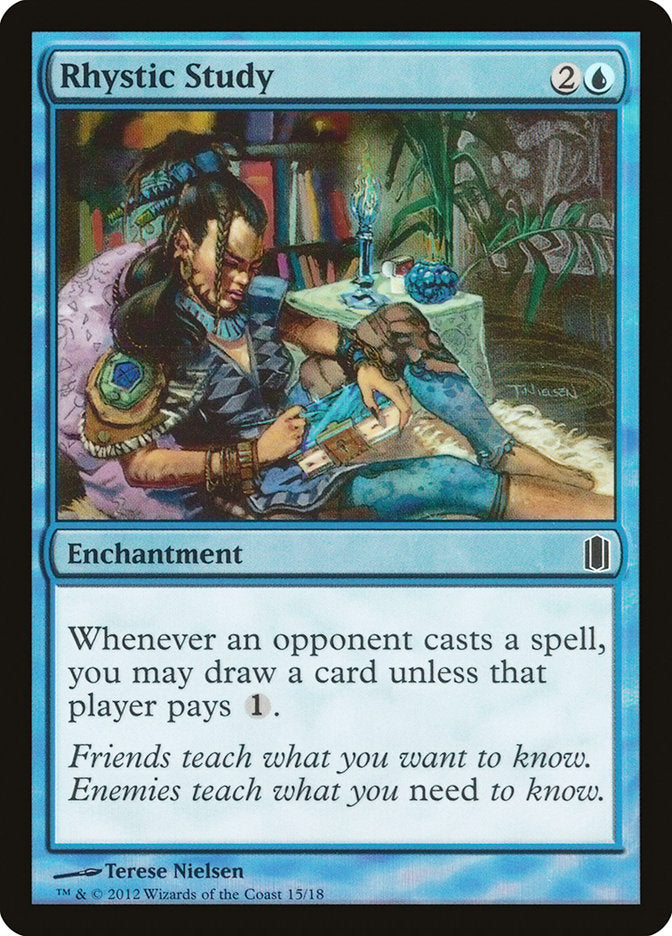 Rhystic Study [Commander's Arsenal] | Black Swamp Games