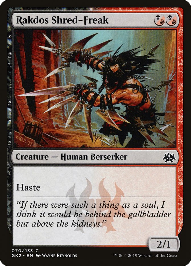 Rakdos Shred-Freak [Ravnica Allegiance Guild Kit] | Black Swamp Games