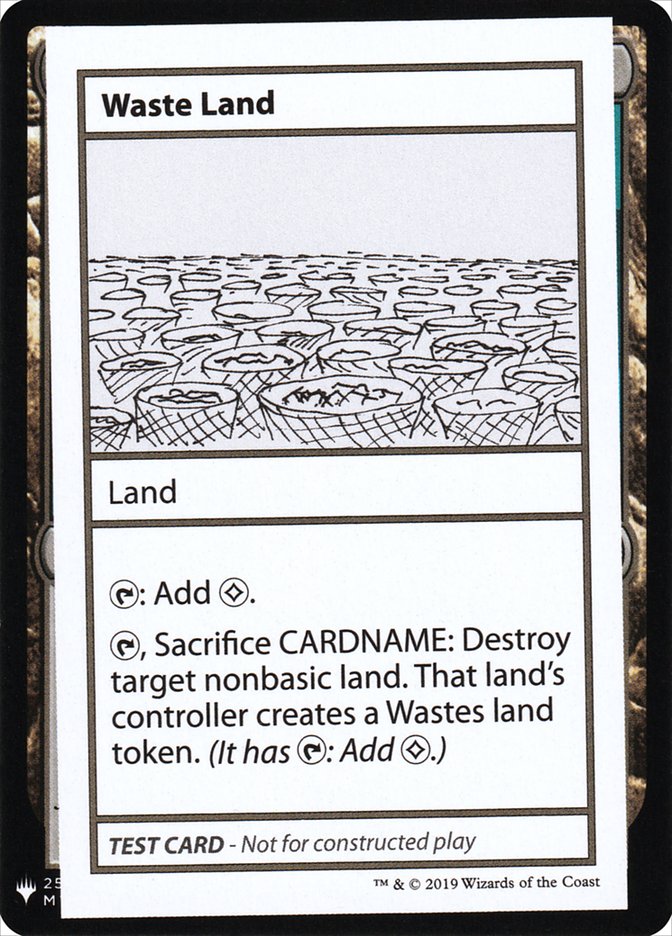 Waste Land [Mystery Booster Playtest Cards] | Black Swamp Games