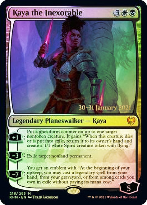 Kaya the Inexorable [Kaldheim Prerelease Promos] | Black Swamp Games