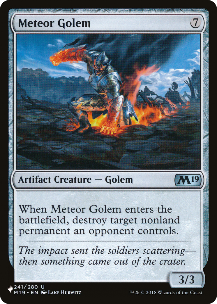 Meteor Golem [Secret Lair: From Cute to Brute] | Black Swamp Games