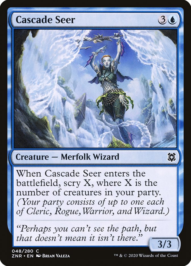 Cascade Seer [Zendikar Rising] | Black Swamp Games