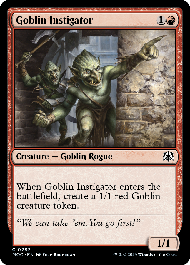 Goblin Instigator [March of the Machine Commander] | Black Swamp Games