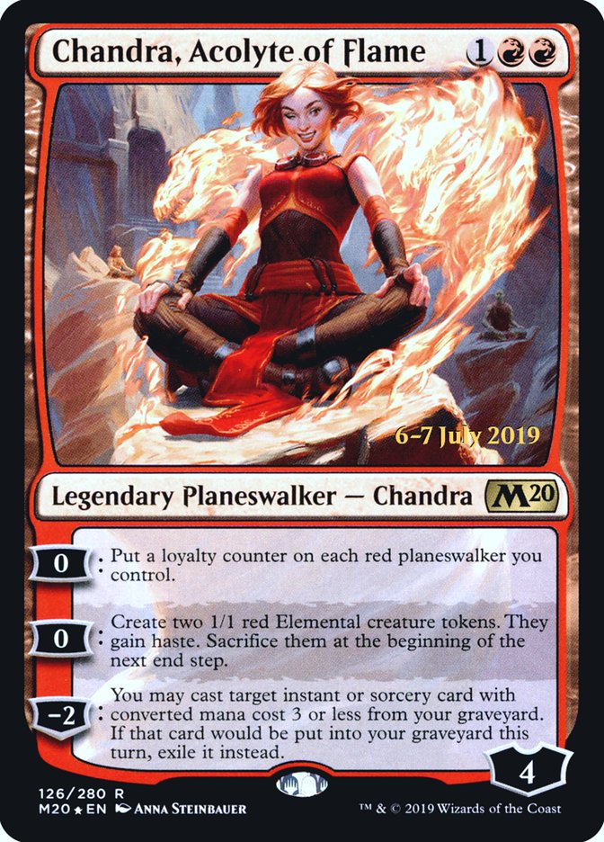 Chandra, Acolyte of Flame [Core Set 2020 Prerelease Promos] | Black Swamp Games