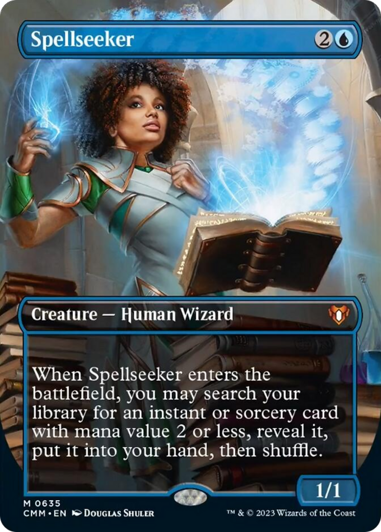 Spellseeker (Borderless Alternate Art) [Commander Masters] | Black Swamp Games