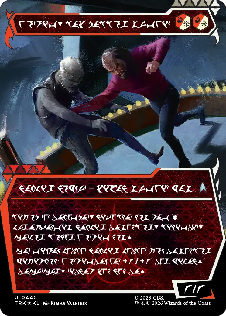 Worf, Honor-Bound Warrior (Showcase) (0445) (Klingon) [Star Trek] | Black Swamp Games