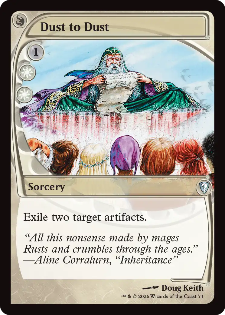 Dust to Dust (Future Sight) [Mystery Booster: Commander Edition] | Black Swamp Games