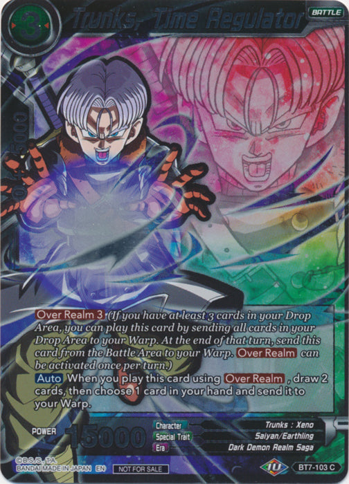 Trunks, Time Regulator (Event Pack 05) (BT7-103) [Promotion Cards] | Black Swamp Games