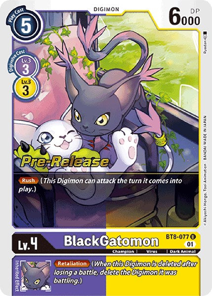 BlackGatomon [BT8-077] [New Awakening Pre-Release Cards] | Black Swamp Games