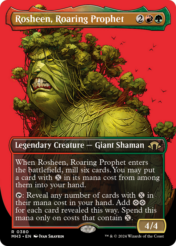 Rosheen, Roaring Prophet (Borderless) [Modern Horizons 3] | Black Swamp Games