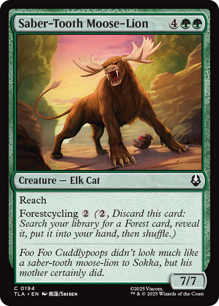 Saber-Tooth Moose-Lion [Avatar: The Last Airbender] | Black Swamp Games
