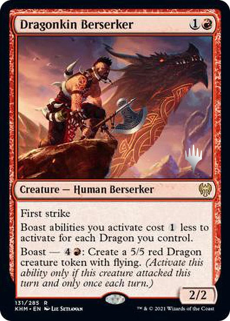Dragonkin Berserker (Promo Pack) [Kaldheim Promos] | Black Swamp Games