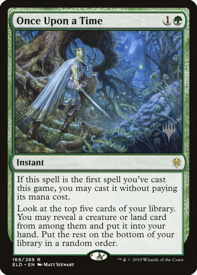 Once Upon a Time (Promo Pack) [Throne of Eldraine Promos] | Black Swamp Games