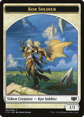 Kor Soldier // Pegasus Double-Sided Token [Commander 2014 Tokens] | Black Swamp Games