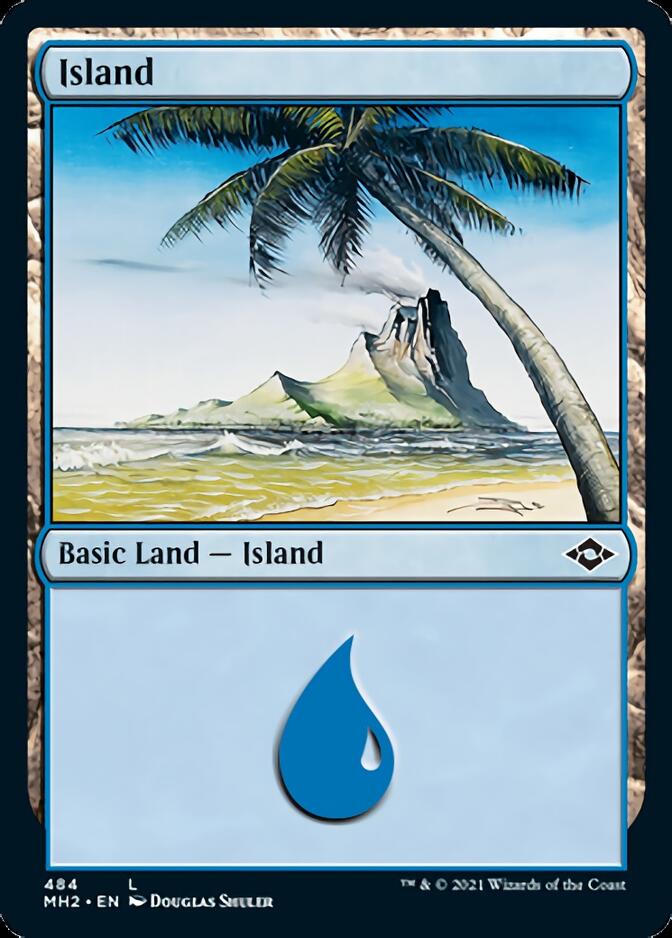 Island (484) (Foil Etched) [Modern Horizons 2] | Black Swamp Games