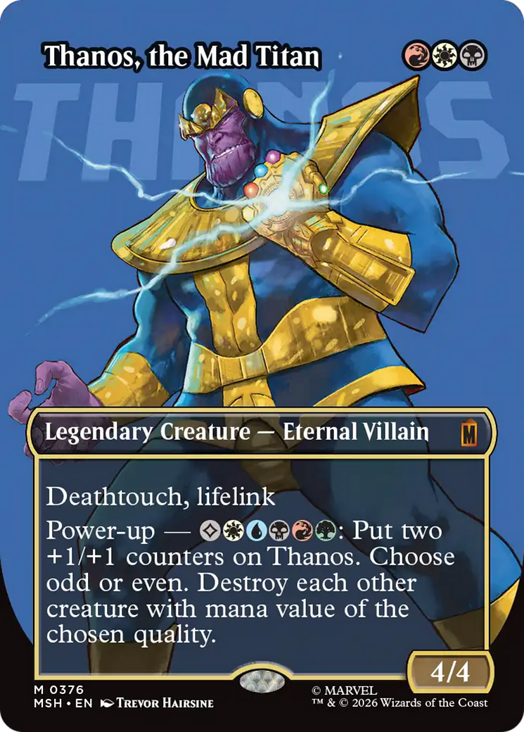 Thanos, the Mad Titan (Borderless) (0367) [Marvel Super Heroes] | Black Swamp Games