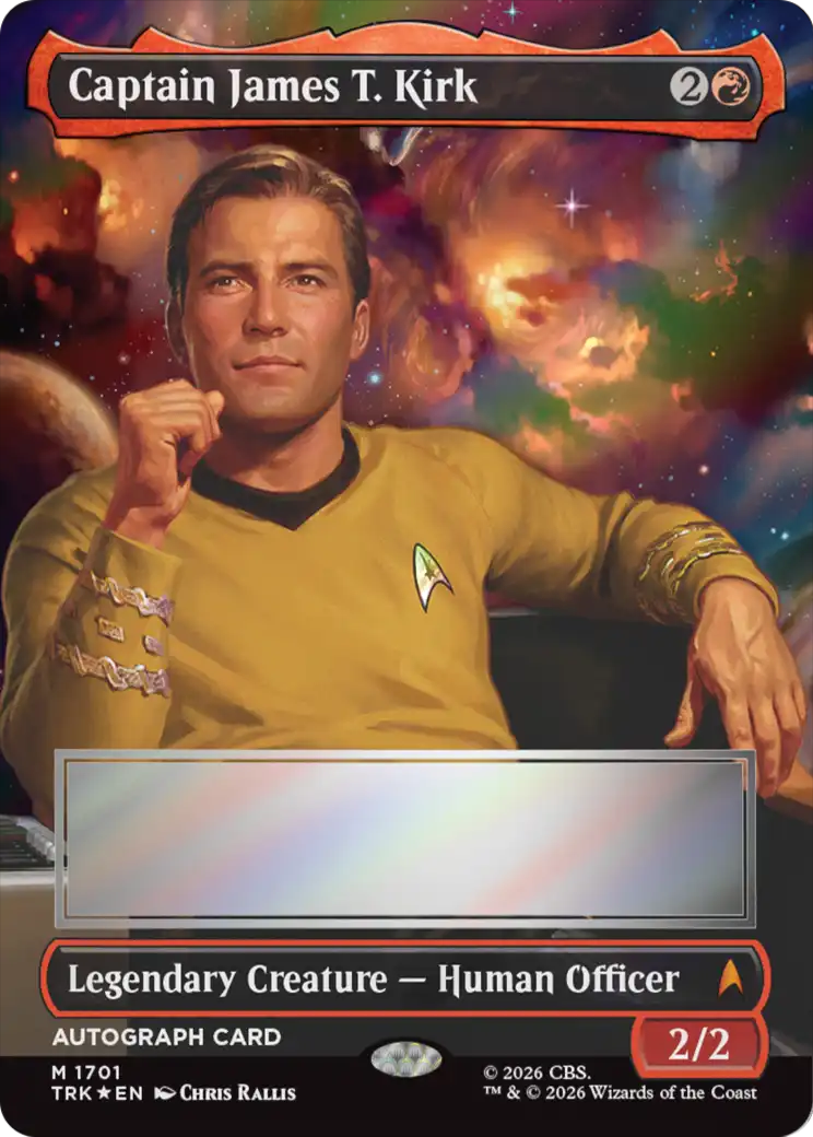 Captain James T. Kirk (Borderless) (Signed) [Star Trek] | Black Swamp Games