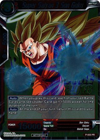 Super Saiyan 3 Son Goku (Metallic Foil) (Event Pack 2018) (P-003) [Promotion Cards] | Black Swamp Games