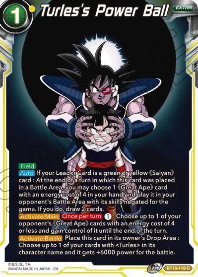 Turles's Power Ball (BT15-118) [Saiyan Showdown] | Black Swamp Games