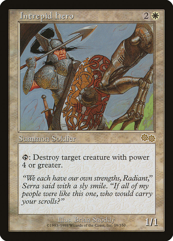 Intrepid Hero [Urza's Saga] | Black Swamp Games