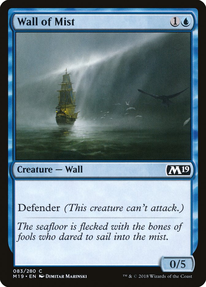 Wall of Mist [Core Set 2019] | Black Swamp Games