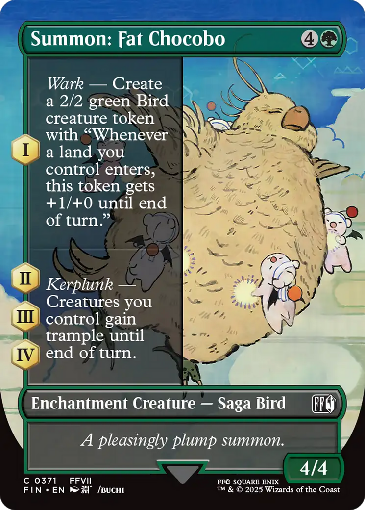 Summon: Fat Chocobo (Borderless) [FINAL FANTASY] | Black Swamp Games