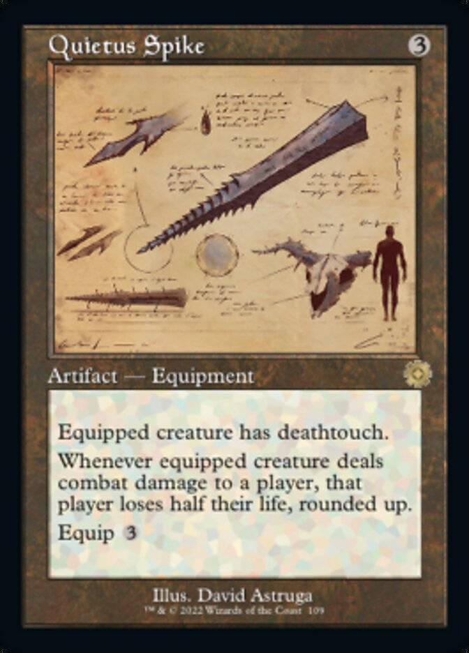 Quietus Spike (Retro Schematic) [The Brothers' War Retro Artifacts] | Black Swamp Games