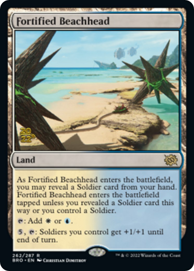 Fortified Beachhead [The Brothers' War Prerelease Promos] | Black Swamp Games