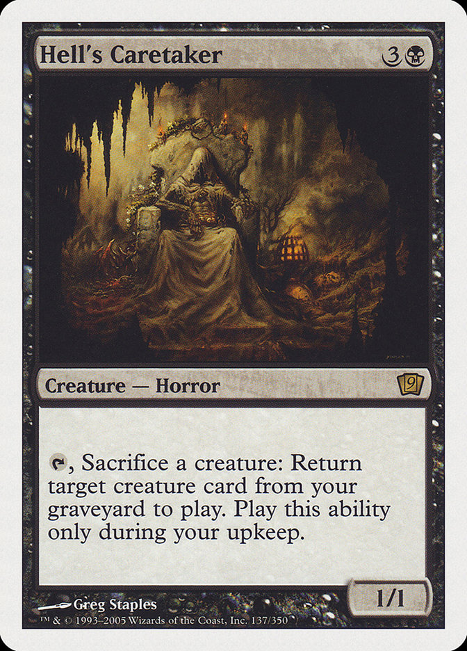 Hell's Caretaker (9th Edition) [Oversize Cards] | Black Swamp Games