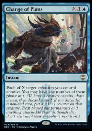 Change of Plans (Promo Pack) [Streets of New Capenna Commander Promos] | Black Swamp Games