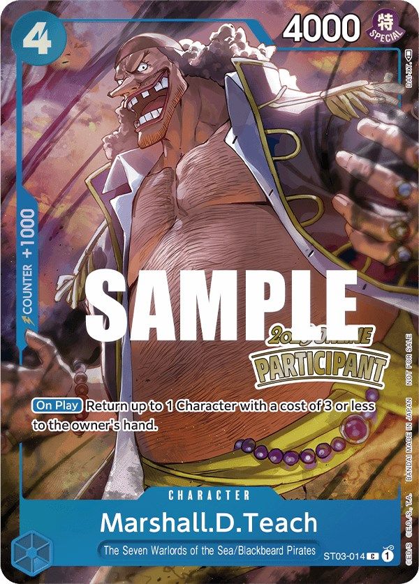 Marshall.D.Teach (Online Regional 2023) [Participant] [One Piece Promotion Cards] | Black Swamp Games