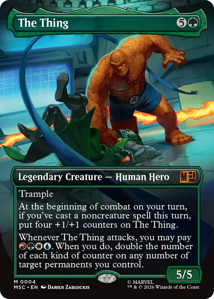 The Thing (Borderless) [Marvel Super Heroes Commander] | Black Swamp Games