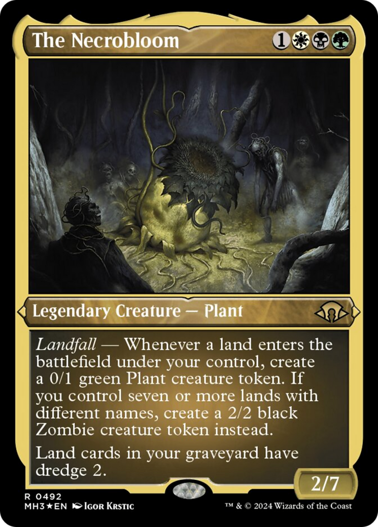 The Necrobloom (Foil Etched) [Modern Horizons 3] | Black Swamp Games