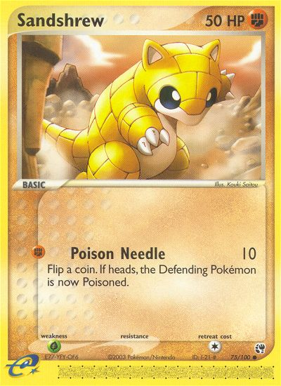 Sandshrew (75/100) [EX: Sandstorm] | Black Swamp Games
