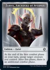 Dog Illusion // Zariel, Archduke of Avernus Emblem Double-Sided Token [Dungeons & Dragons: Adventures in the Forgotten Realms Tokens] | Black Swamp Games