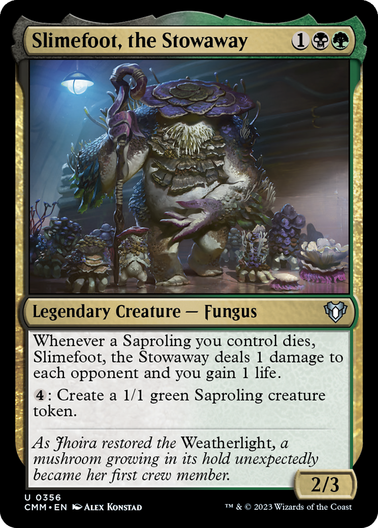 Slimefoot, the Stowaway [Commander Masters] | Black Swamp Games