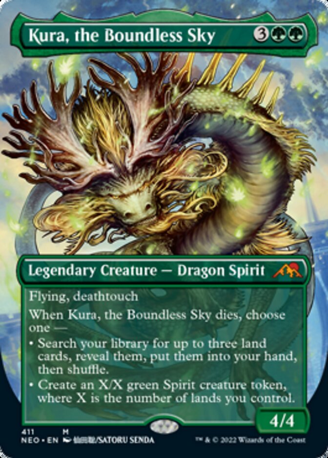 Kura, the Boundless Sky (Borderless Alternate Art) [Kamigawa: Neon Dynasty] | Black Swamp Games