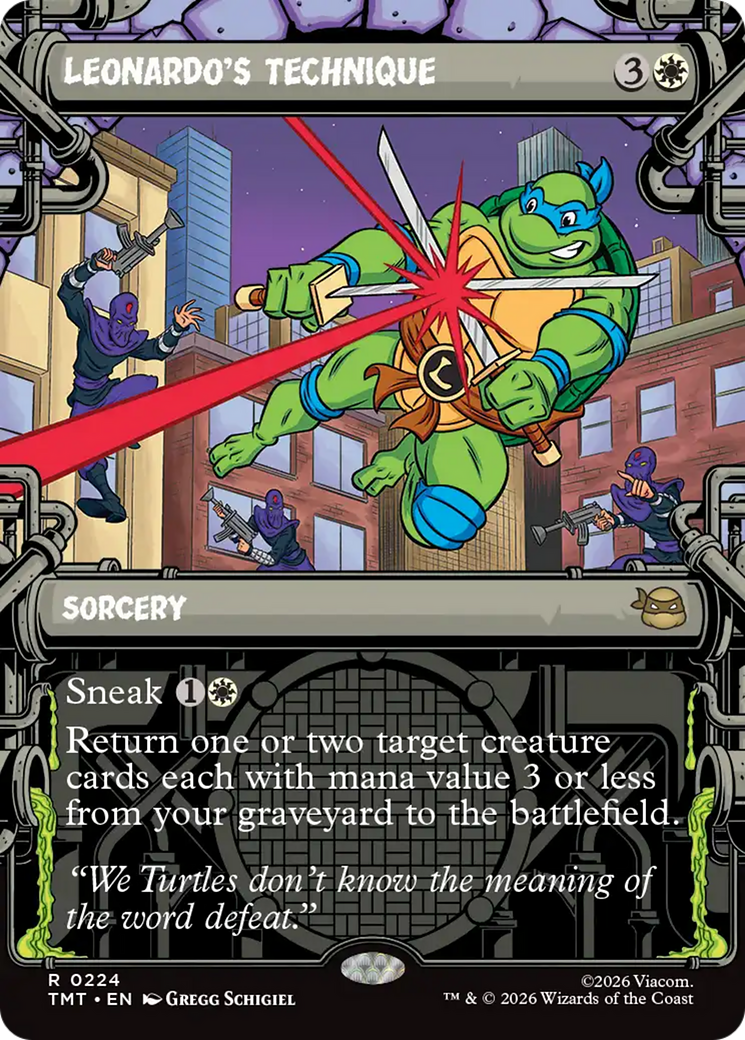 Leonardo's Technique (Showcase) [Teenage Mutant Ninja Turtles] | Black Swamp Games
