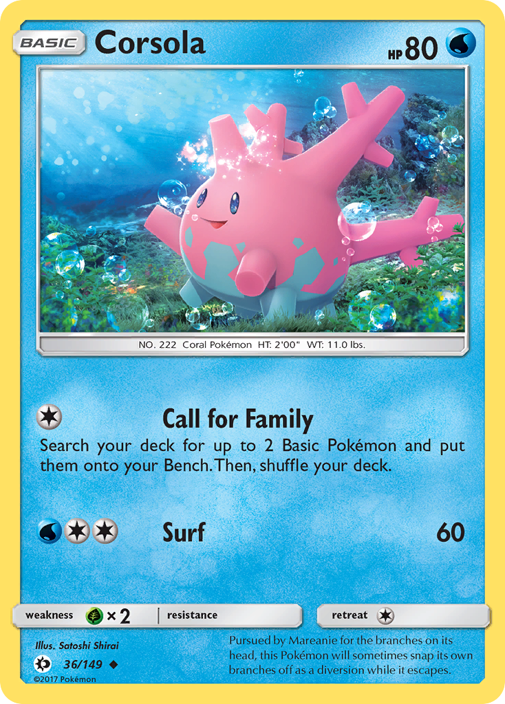 Corsola (36/149) [Sun & Moon: Base Set] | Black Swamp Games