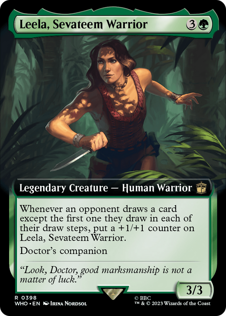 Leela, Sevateem Warrior (Extended Art) [Doctor Who] | Black Swamp Games